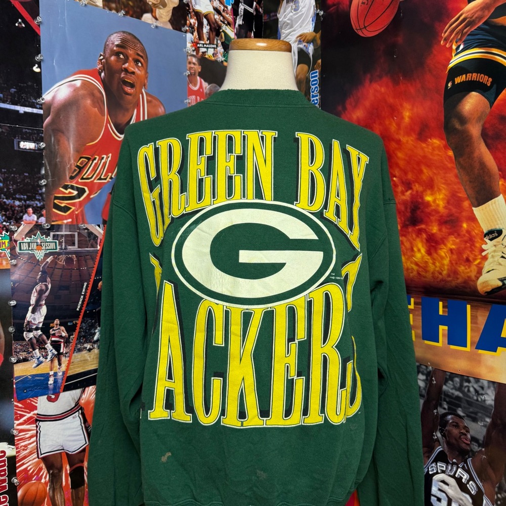 Vintage 90s Green Bay Packers Football NFL‎ Crewneck Sweatshirt Mens Sz 2XL